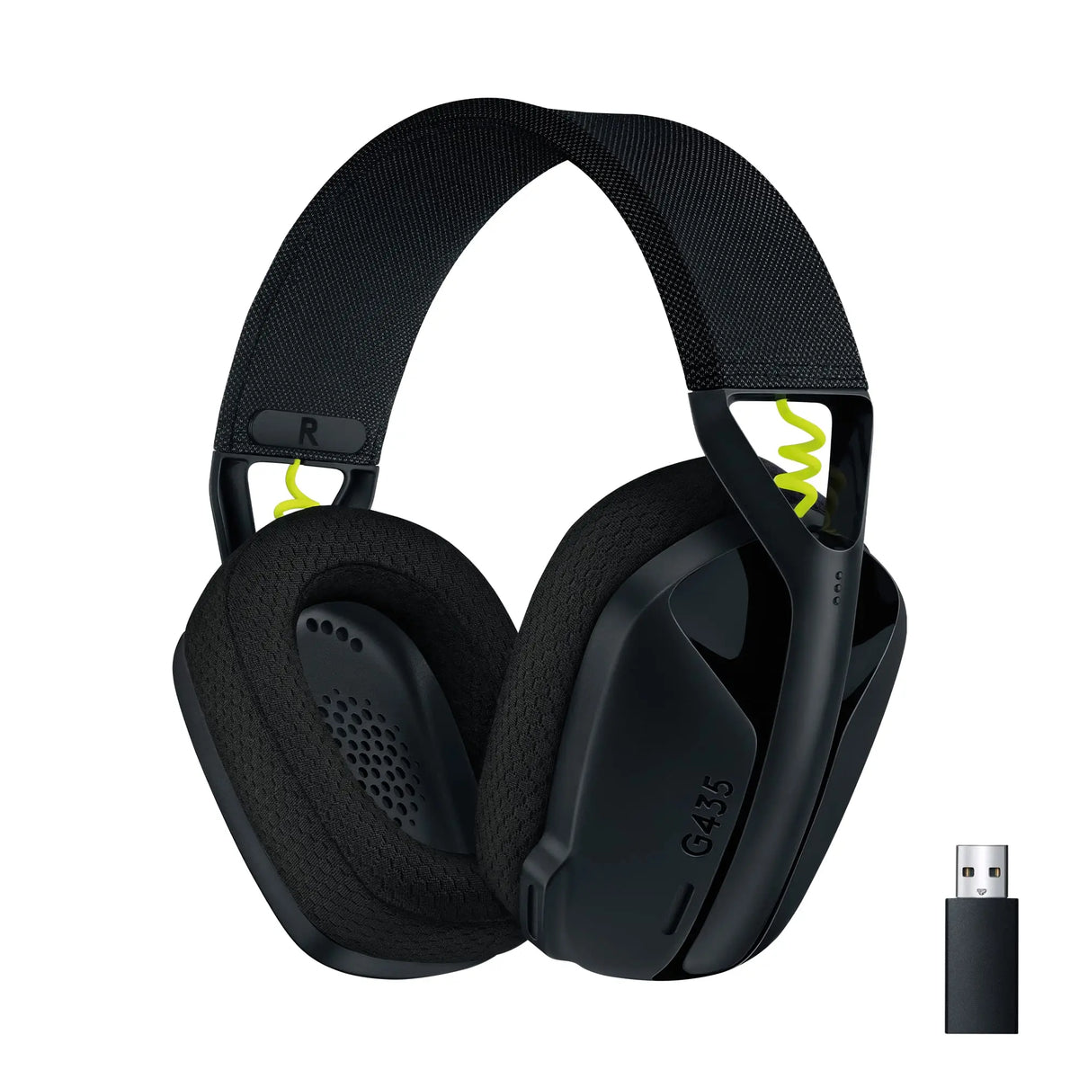 Logitech G G435 Auriculares Inalámbricos LIGHTSPEED para Gaming, Ligeros, micrófono integrado, Batería de 18 horas, Compatibles con Dolby Atmos, Bluetooth, PC, PS4, PS5, Móvil, Nintendo Switch - Negro Logitech G