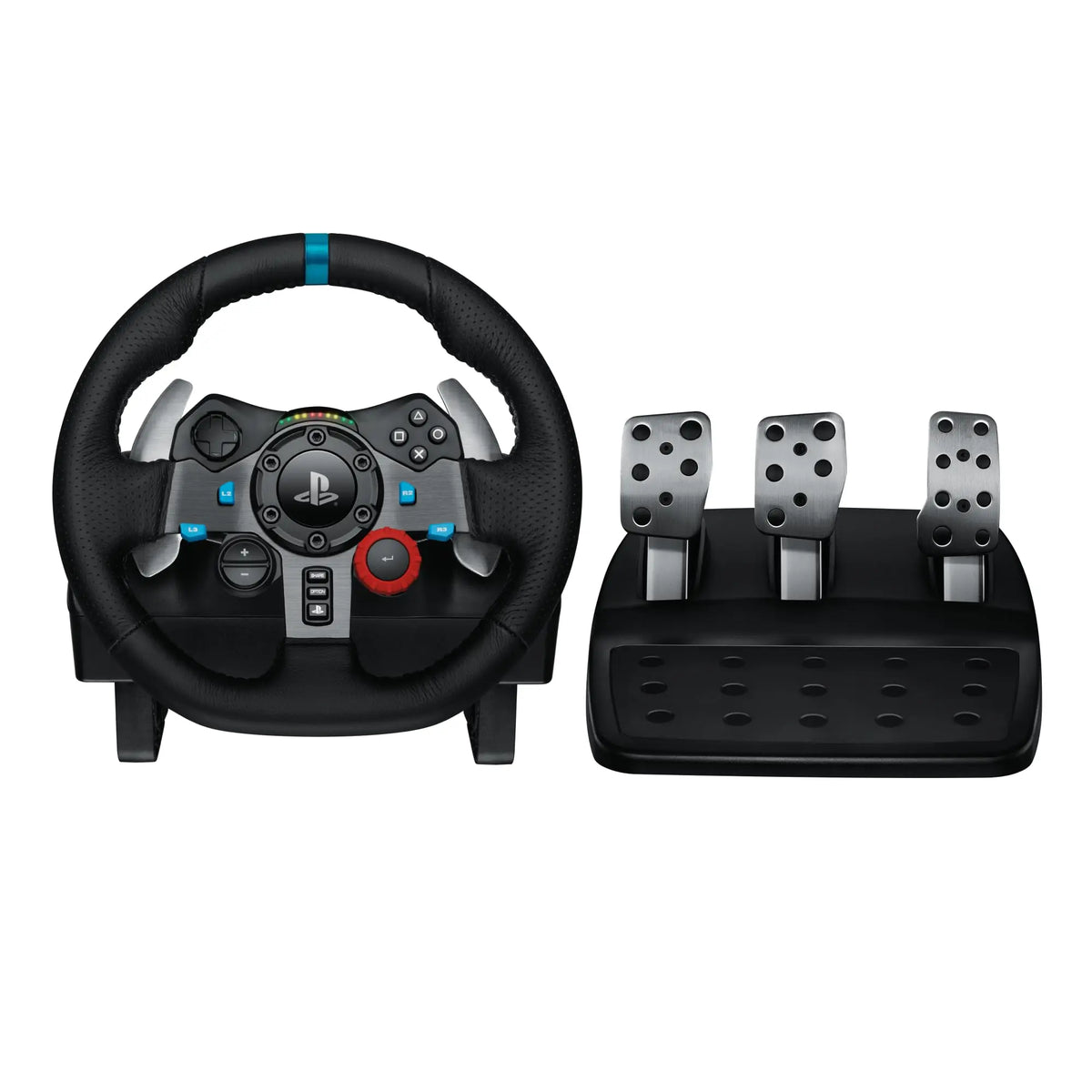 Logitech G29, Driving Force Volante de Carreras y Pedales, Force Feedback, Aluminio Anodizado, Palancas de Cambio, Enchufe Eu, Ps4/Ps3/Pc/Mac, USB 2.0/Alámbrico, PS4, PS3, Window 10.81, Windows 8, Windows 7, Mac OS 10.10+, Negro Logitech G