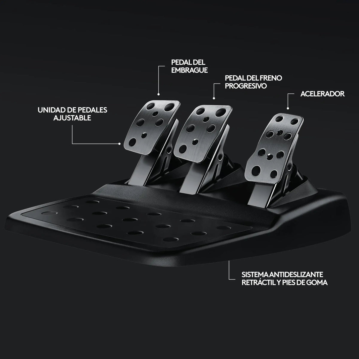 Logitech G29, Driving Force Volante de Carreras y Pedales, Force Feedback, Aluminio Anodizado, Palancas de Cambio, Enchufe Eu, Ps4/Ps3/Pc/Mac, USB 2.0/Alámbrico, PS4, PS3, Window 10.81, Windows 8, Windows 7, Mac OS 10.10+, Negro Logitech G