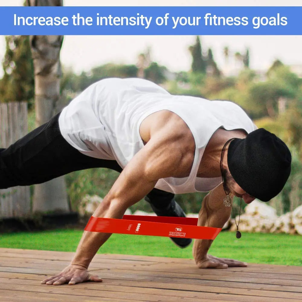 TechStone Juego de Bandas Resistencia para Hombres y Mujeres, Paquete de 5 Diferentes Niveles de Resistencia Bandas elásticas Gimnasio en casa Entrenamiento a Largo Plazo Bolsa de Transporte Gratuita TechStone