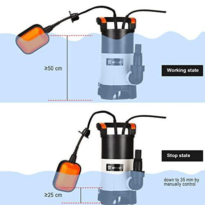 DEKO 400W Bomba de aguas sucias con interruptor de flotador y flujo máximo de 8000L/H, para riego de piscinas y jardines Mejora del hogar DEKO Bombas sumergibles, DEKO, Mejora del hogar SacrificioShop sacrificioshop.com Spain A Coruña B08RN5W5MZ 44.99 DEKO 400W Bomba de aguas sucias con interruptor de flotador y flujo máximo de 8000L/H, para riego de piscinas y jardines - Default Title