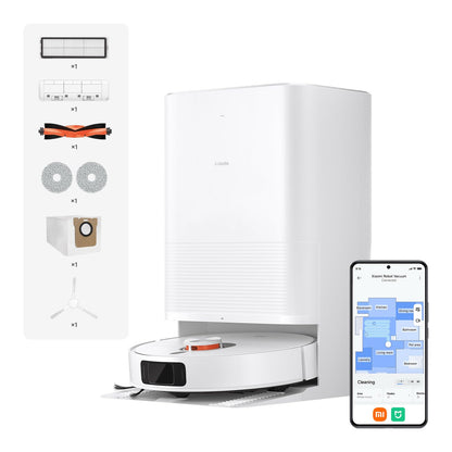 XIAOMI Robot Vacuum X20 Pro- Robot Aspirador y friegasuelos con Sistema Inteligente de navegación láser (LDS), succión de 7000 Pa