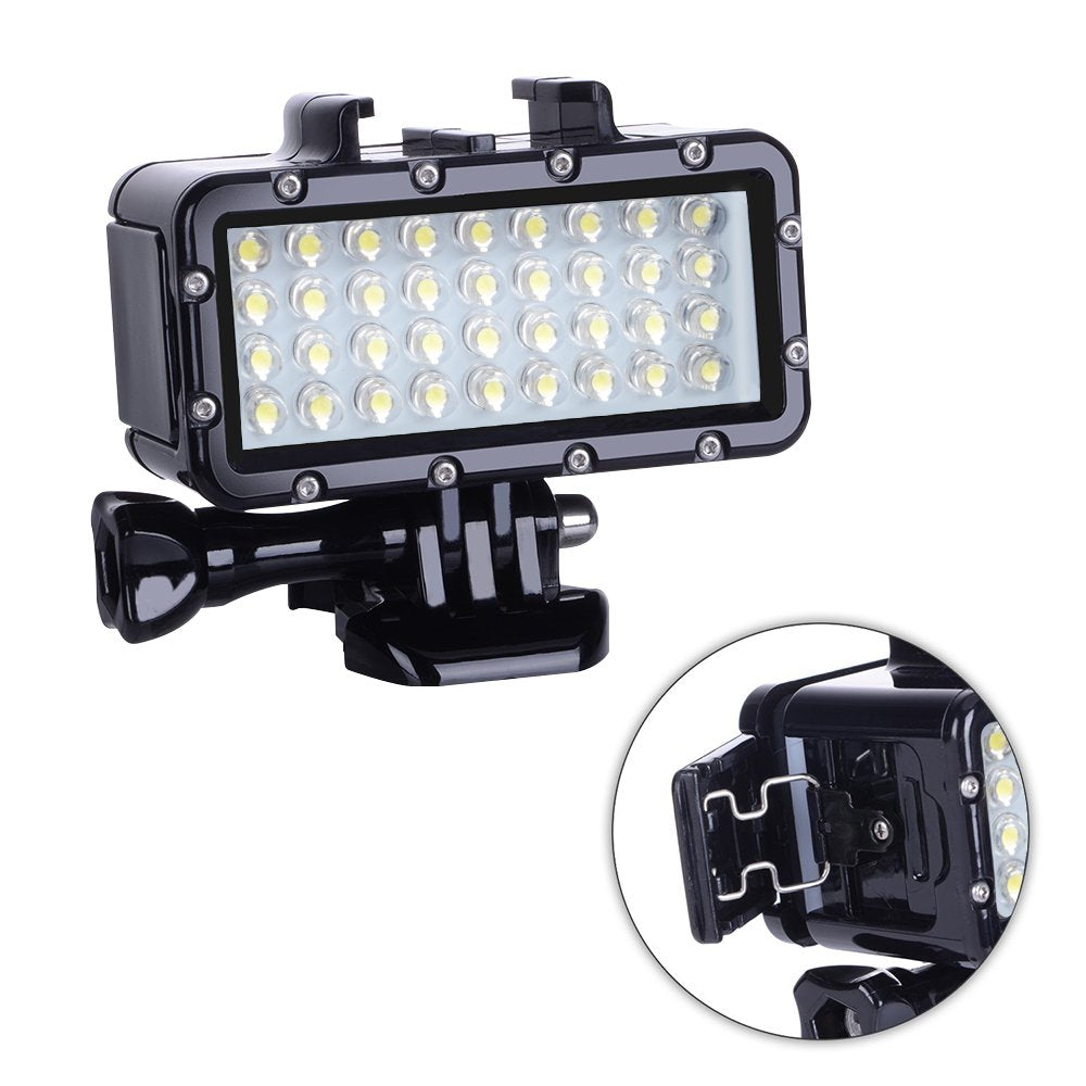 Luz LED subacuática Suptig para GoPro — Regulable, hasta 45 m