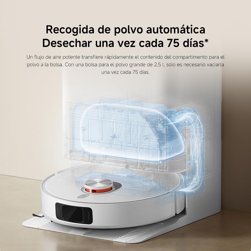 XIAOMI Robot Vacuum X20 Pro- Robot Aspirador y friegasuelos con Sistema Inteligente de navegación láser (LDS), succión de 7000 Pa