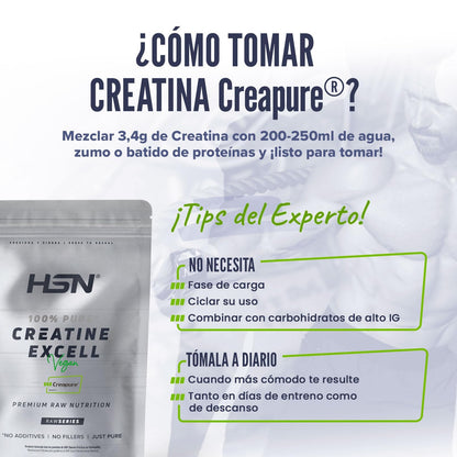 Creatina HSN Excell 100% Creapure® 500 g | Opinión