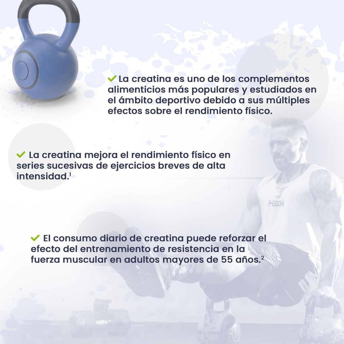 Creatina HSN Excell 100% Creapure® 500 g | Opinión