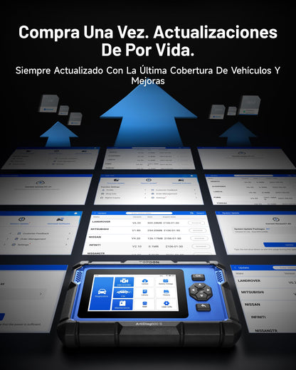 TOPDON AD600S obd2 Diagnosis con 4 Sistemas y 9 Funciones de Reinicio