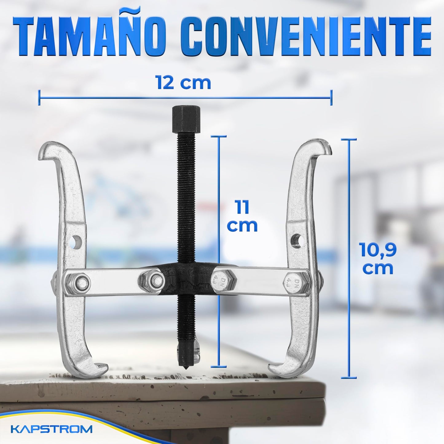 Extractor de engranajes de 3 mandíbulas, herramienta de extracción de rodamientos de alta resistencia para polea, volante y disco de freno, extractor de acero CR-V con mandíbulas reversibles
