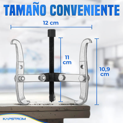 Extractor de engranajes de 3 mandíbulas, herramienta de extracción de rodamientos de alta resistencia para polea, volante y disco de freno, extractor de acero CR-V con mandíbulas reversibles
