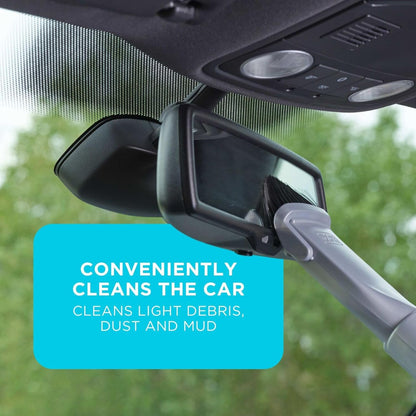 Black+Decker Aspiradora de Mano sin Bolsa para Coche con Manguera Flexi y conexión para Coche de 12V, Incluye Boquilla para hendiduras y Cepillo para tapicería