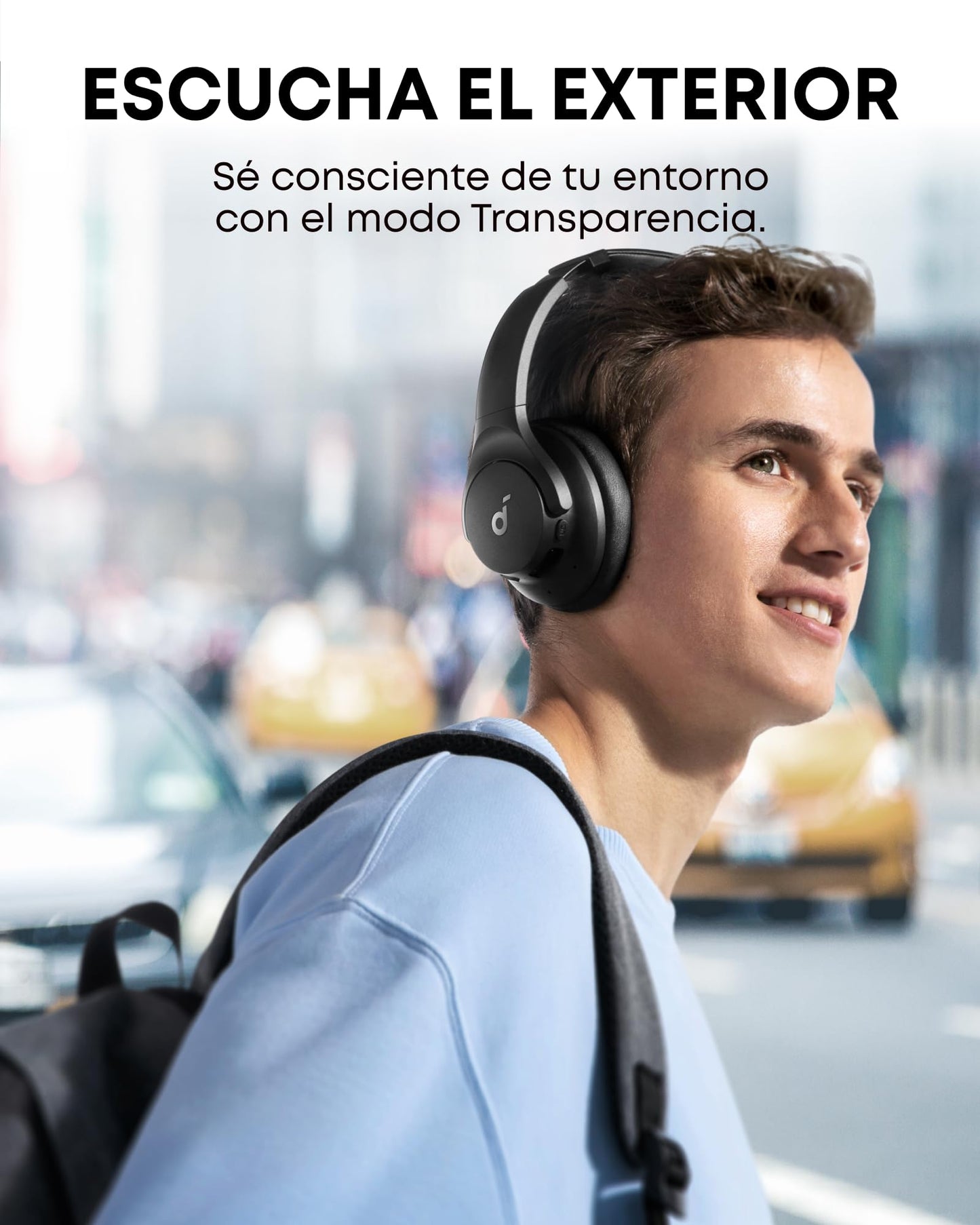Soundcore Q20i Cascos Inalámbricos Bluetooth con Cancelación de Ruido Activa Híbrida by Anker, Reproducción ANC 40 Horas