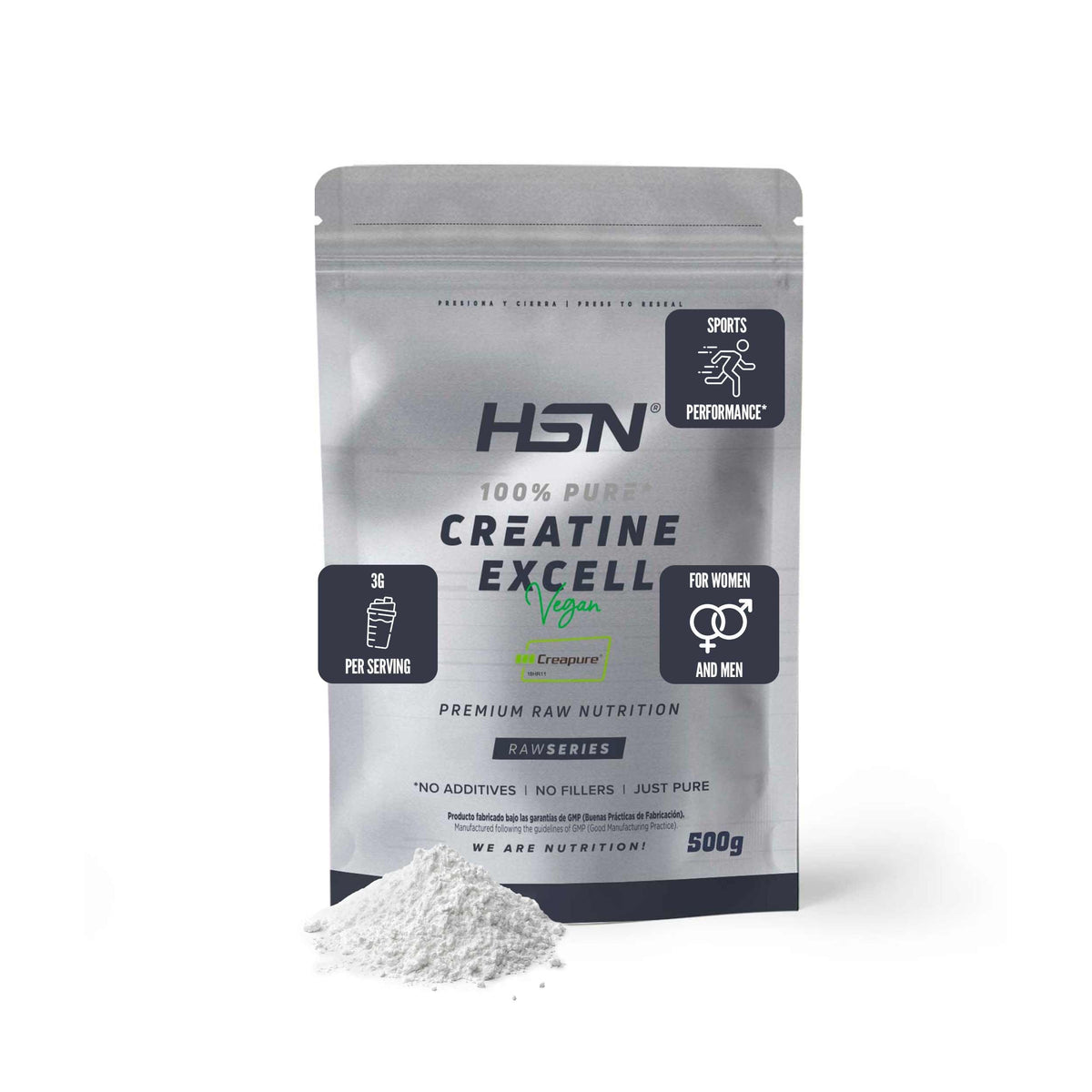 Creatina HSN Excell 100% Creapure® 500 g | Opinión