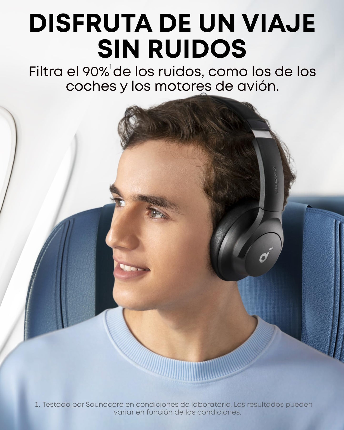 Soundcore Q20i Cascos Inalámbricos Bluetooth con Cancelación de Ruido Activa Híbrida by Anker, Reproducción ANC 40 Horas