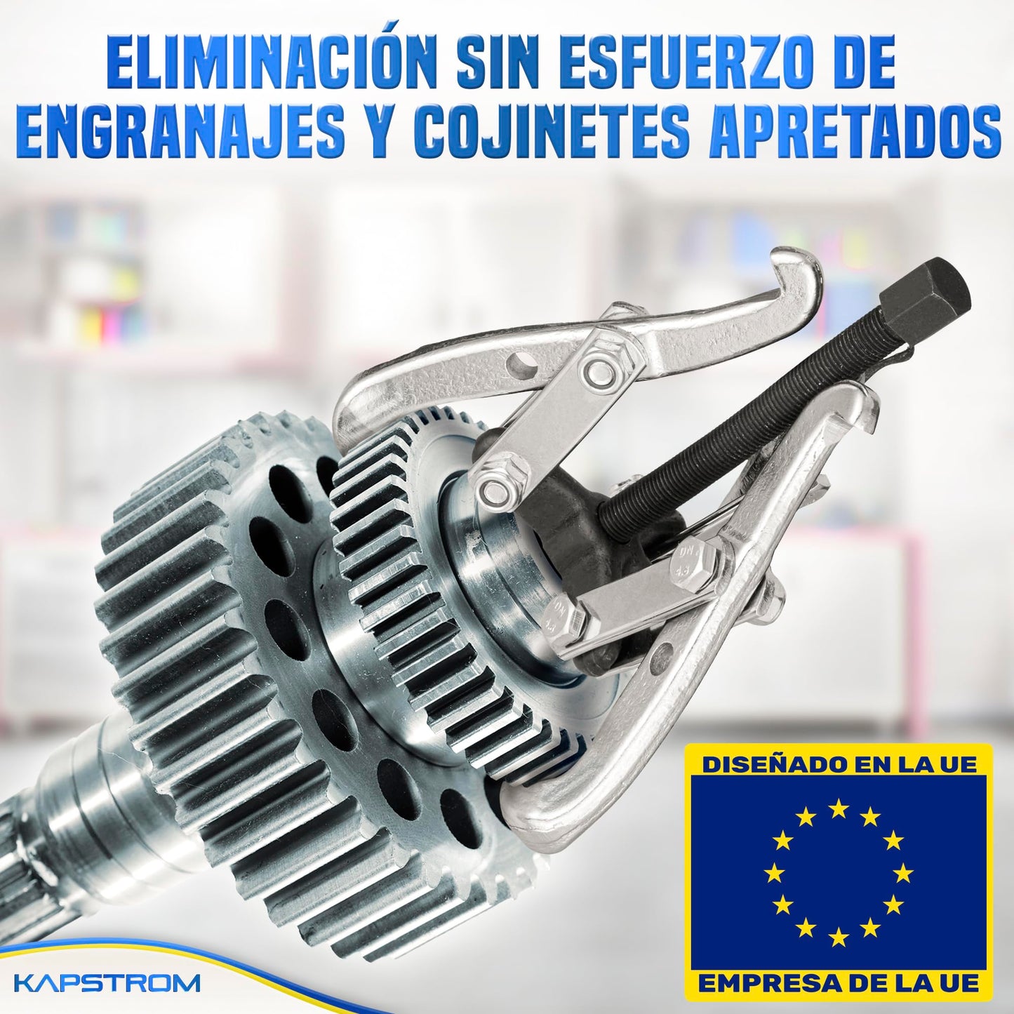 Extractor de engranajes de 3 mandíbulas, herramienta de extracción de rodamientos de alta resistencia para polea, volante y disco de freno, extractor de acero CR-V con mandíbulas reversibles