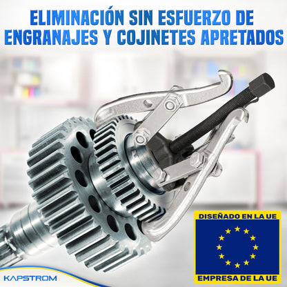 Extractor de engranajes de 3 mandíbulas, herramienta de extracción de rodamientos de alta resistencia para polea, volante y disco de freno, extractor de acero CR-V con mandíbulas reversibles