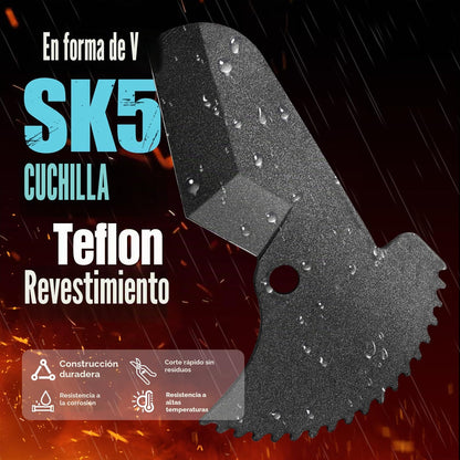 SHALL Cortador de tubos de plástico de 2,5"(63 mm), cortador de PVC