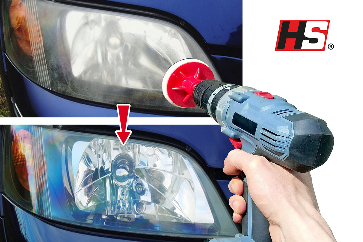 HS Pulir faros coche, Kit pulido faros coche, pulimento y protección UV
