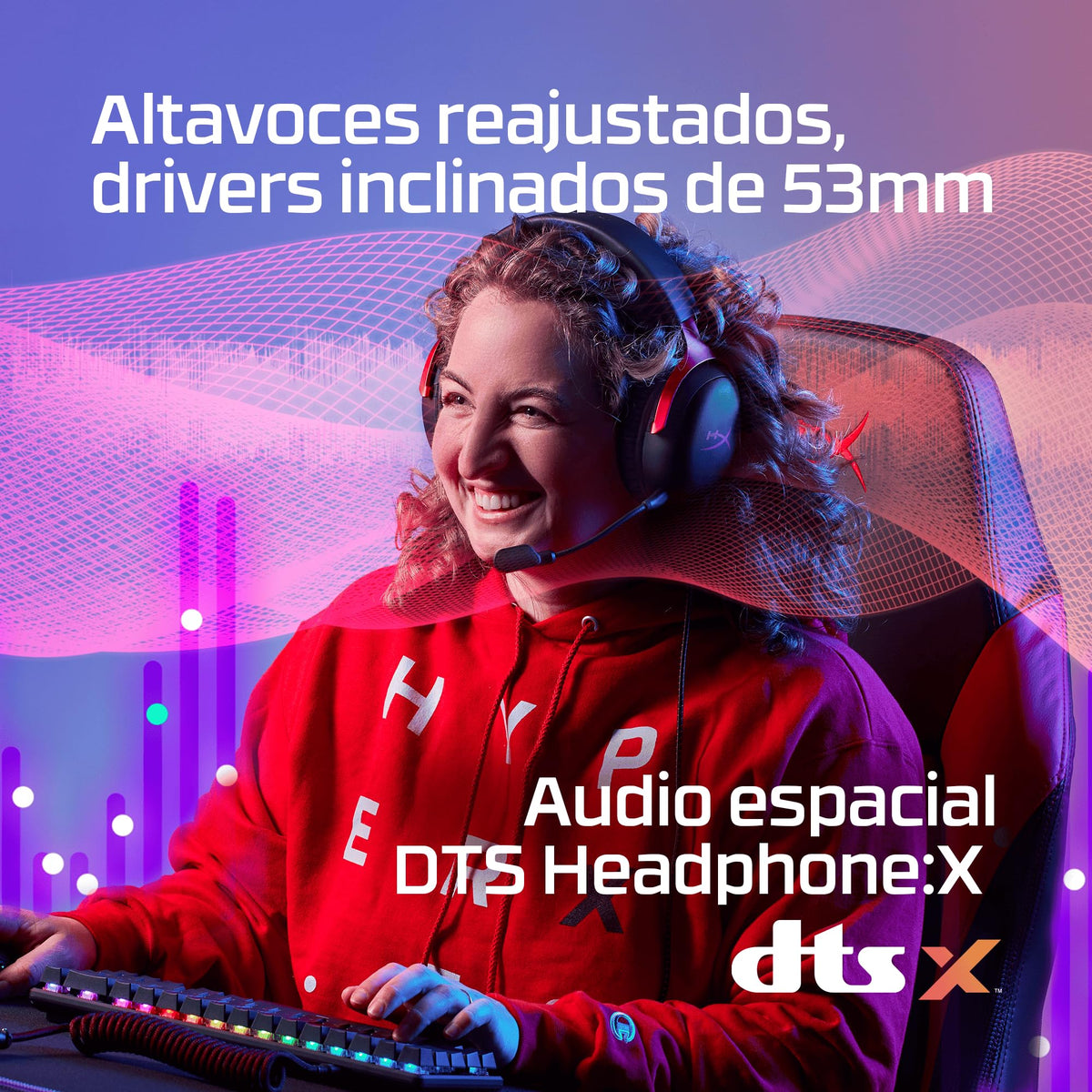 HyperX Cloud III — Auriculares gaming con cable y micrófono desmontable