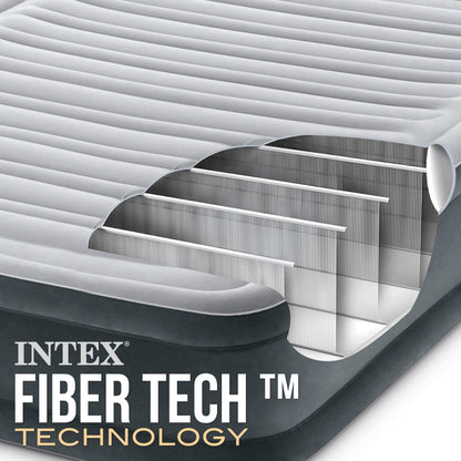Intex 67768 Dura-Beam Deluxe Comfort-Plush Colchón Hinchable, 137x191x33cm
