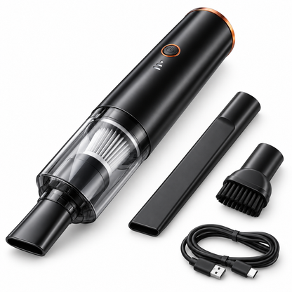 Mini Aspirador Inalámbrico para Coche y Hogar – Compacto y Recargable