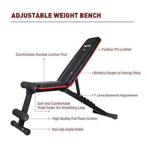 Banco de Pesas Musculación, Banco Abdominales Plegable 7 en 1, Banco Pesas Ajustable adecuado para el hogar y el gimnasio, Capacidad de peso 230KG Deportes PASYOU Bancos ajustables, Deportes, PASYOU SacrificioShop sacrificioshop.com {{ shop.shopifyCountryName }} {{ shop.shopifyProvince }} B07S7NRZL4 89.99 Banco de Pesas Musculación, Banco Abdominales Plegable 7 en 1, Banco Pesas Ajustable adecuado para el hogar y el gimnasio, Capacidad de peso 230KG - Default Title