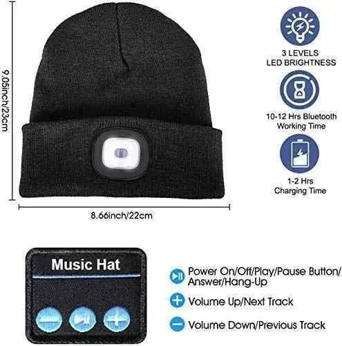 Bluetooth Gorro Luz,USB Recargable inalámbrico Musical Running 4 LED Luz Impermeable Uso para Camping Ciclismo Ropa ATNKE ATNKE, Gorros de punto, Ropa SacrificioShop sacrificioshop.com {{ shop.shopifyCountryName }} {{ shop.shopifyProvince }} B07L3NW7FK 19.99 Bluetooth Gorro Luz,USB Recargable inalámbrico Musical Running 4 LED Luz Impermeable Uso para Camping Ciclismo - Default Title