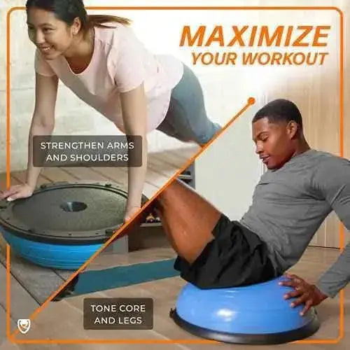 Bosu - Balance Ball - Balance Trainer - Fitness, Yoga, Pilates Deportes URBNFit Deportes, Plataformas de equilibrio, URBNFit SacrificioShop sacrificioshop.com {{ shop.shopifyCountryName }} {{ shop.shopifyProvince }} B07DD3LT3S 84.00 Bosu - Balance Ball - Balance Trainer - Fitness, Yoga, Pilates - Default Title