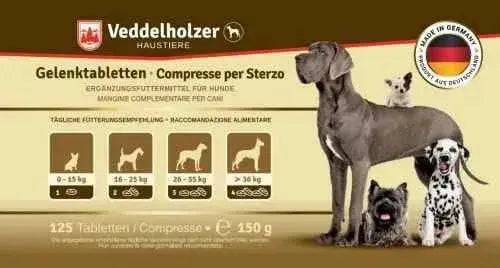 Comprimidos perros para articulaciones Veddelholzer con MSM, harpagófito glucosamina colágeno para fortalecer los huesos, 125 cápsulas con hialurón y Omega3 Productos para animales Veddelholzer Cuidado de cadera y articulaciones, Productos para animales, Veddelholzer SacrificioShop sacrificioshop.com Spain A Coruña B08B3VCGCH 29.95 Comprimidos perros para articulaciones Veddelholzer con MSM, harpagófito glucosamina colágeno para fortalecer los huesos, 125 cápsulas con hialurón y Omega3 - Default Title