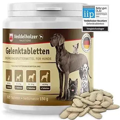 Comprimidos perros para articulaciones Veddelholzer con MSM, harpagófito glucosamina colágeno para fortalecer los huesos, 125 cápsulas con hialurón y Omega3 Productos para animales Veddelholzer Cuidado de cadera y articulaciones, Productos para animales, Veddelholzer SacrificioShop sacrificioshop.com Spain A Coruña B08B3VCGCH 29.95 Comprimidos perros para articulaciones Veddelholzer con MSM, harpagófito glucosamina colágeno para fortalecer los huesos, 125 cápsulas con hialurón y Omega3 - Default Title