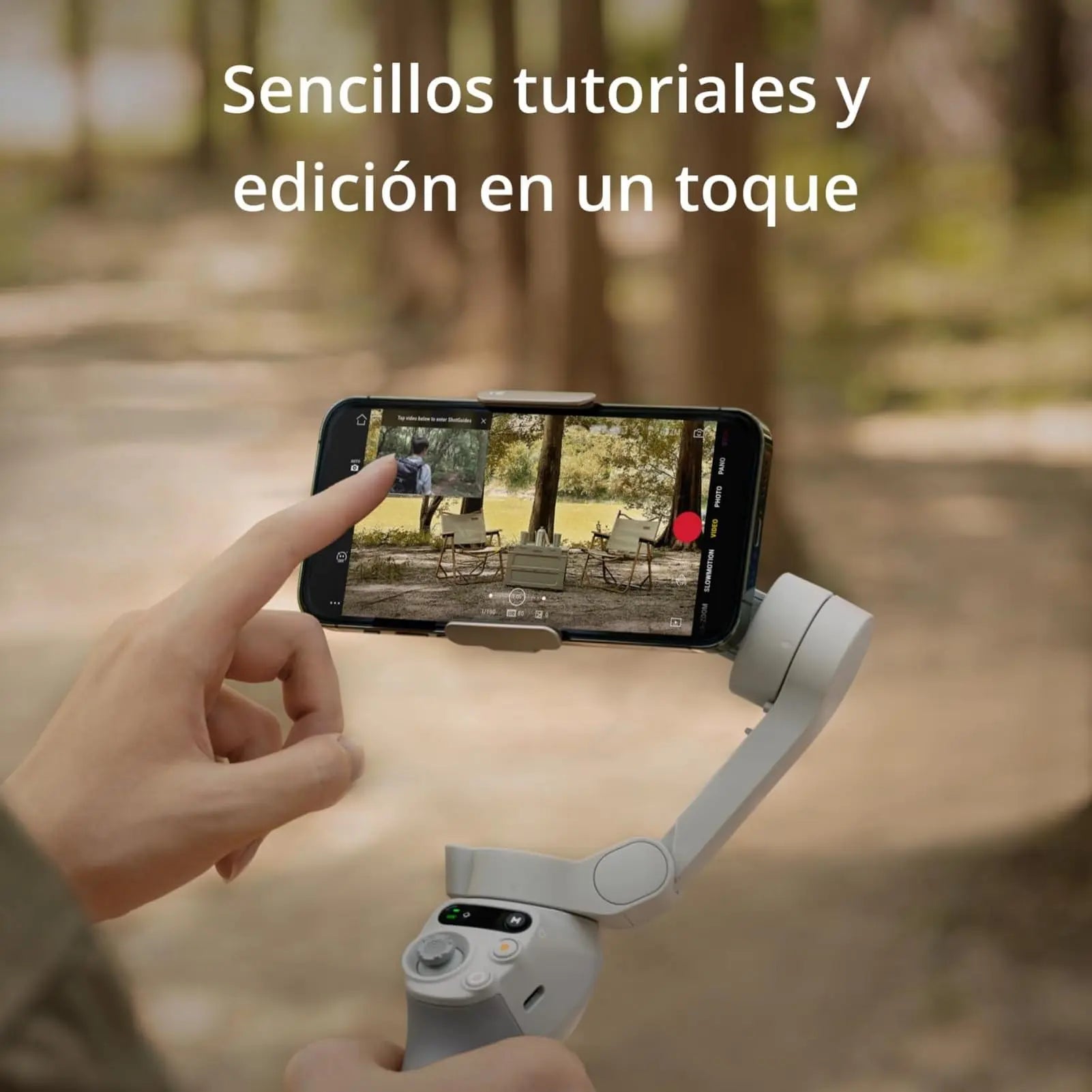 DJI, Estabilizador inteligente Osmo Mobile SE en tres ejes para teléfonos, portátil y plegable, brazo extensible integrado - SacrificioShop