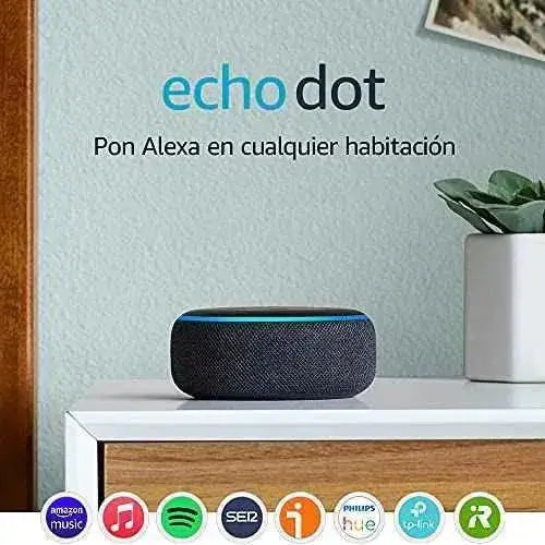 Echo Dot (3.ª generación) - Altavoz inteligente con Alexa Digital Products 3 Amazon Altavoces, Amazon, Digital Products 3 SacrificioShop sacrificioshop.com {{ shop.shopifyCountryName }} {{ shop.shopifyProvince }} B07PHPXHQS 49.99 Echo Dot (3.ª generación) - Altavoz inteligente con Alexa - Default Title