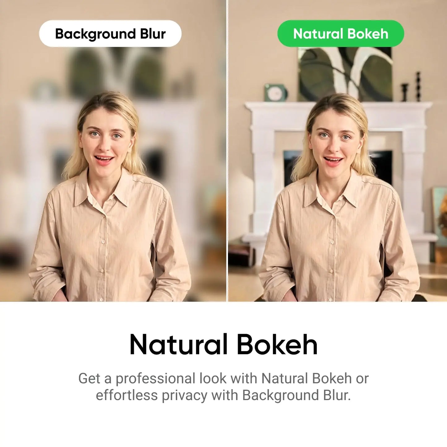 Insta360 Link 2 Paquete Estándar - Webcam 4K PTZ PC/Mac, Sensor 1/2", Seguimiento IA, HDR, cancelación de Ruido por IA, Control por Gestos para Streaming, videollamadas, Gaming, Funciona con Zoom Insta360