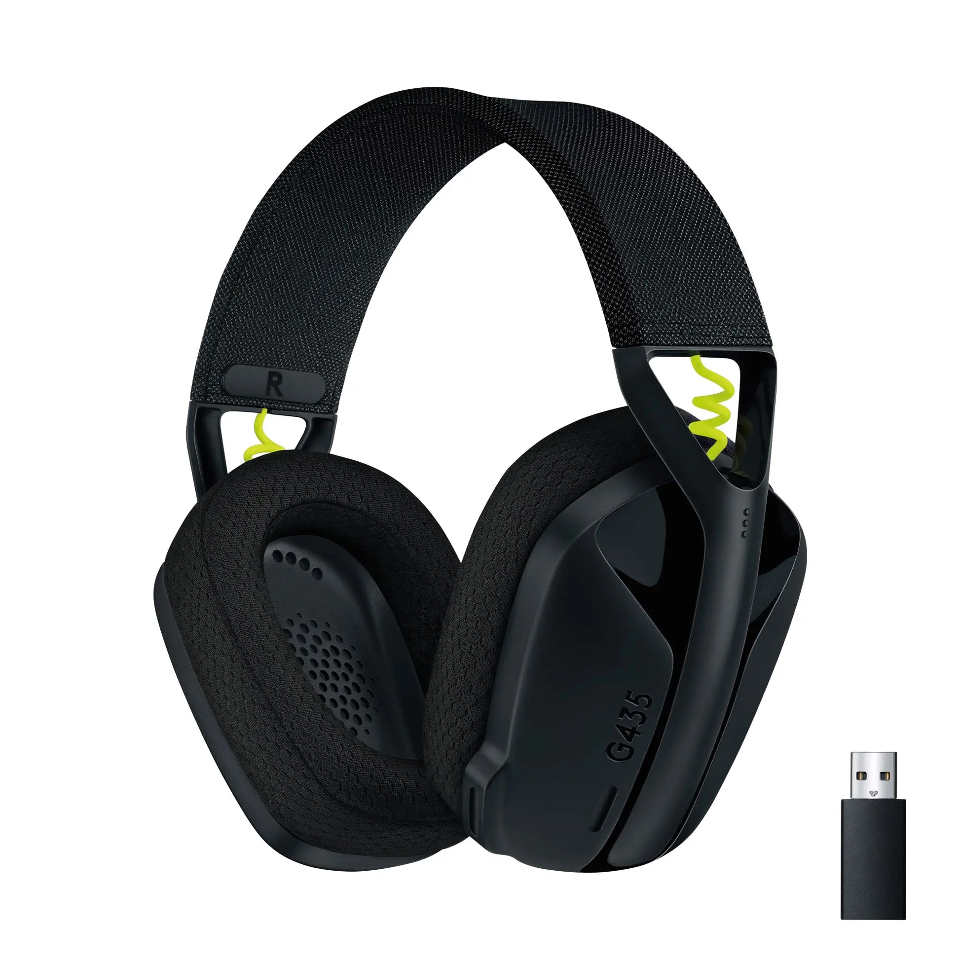 Logitech G G435 Auriculares Inalámbricos LIGHTSPEED para Gaming, Ligeros, micrófono integrado, Batería de 18 horas, Compatibles con Dolby Atmos, Bluetooth, PC, PS4, PS5, Móvil, Nintendo Switch - Negro Logitech G