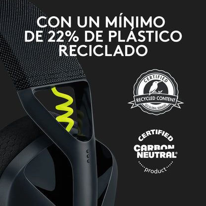 Logitech G G435 Auriculares Inalámbricos LIGHTSPEED para Gaming, Ligeros, micrófono integrado, Batería de 18 horas, Compatibles con Dolby Atmos, Bluetooth, PC, PS4, PS5, Móvil, Nintendo Switch - Negro Logitech G