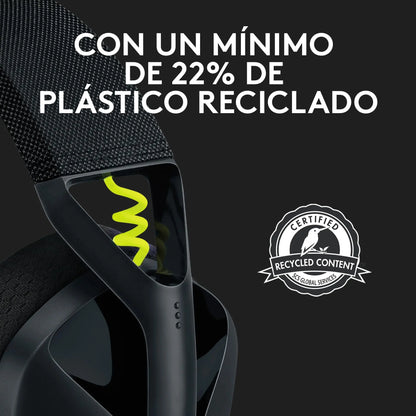 Logitech G G435 Auriculares Inalámbricos LIGHTSPEED para Gaming, Ligeros, micrófono integrado, Batería de 18 horas, Compatibles con Dolby Atmos, Bluetooth, PC, PS4, PS5, Móvil, Nintendo Switch - Negro Logitech G