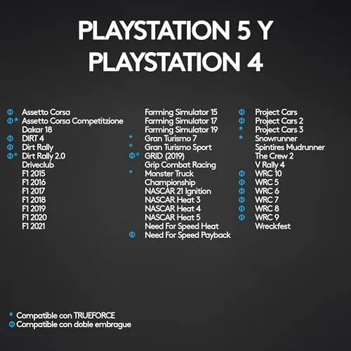 Logitech G29, Driving Force Volante de Carreras y Pedales, Force Feedback, Aluminio Anodizado, Palancas de Cambio, Enchufe Eu, Ps4/Ps3/Pc/Mac, USB 2.0/Alámbrico, PS4, PS3, Window 10.81, Windows 8, Windows 7, Mac OS 10.10+, Negro Logitech G