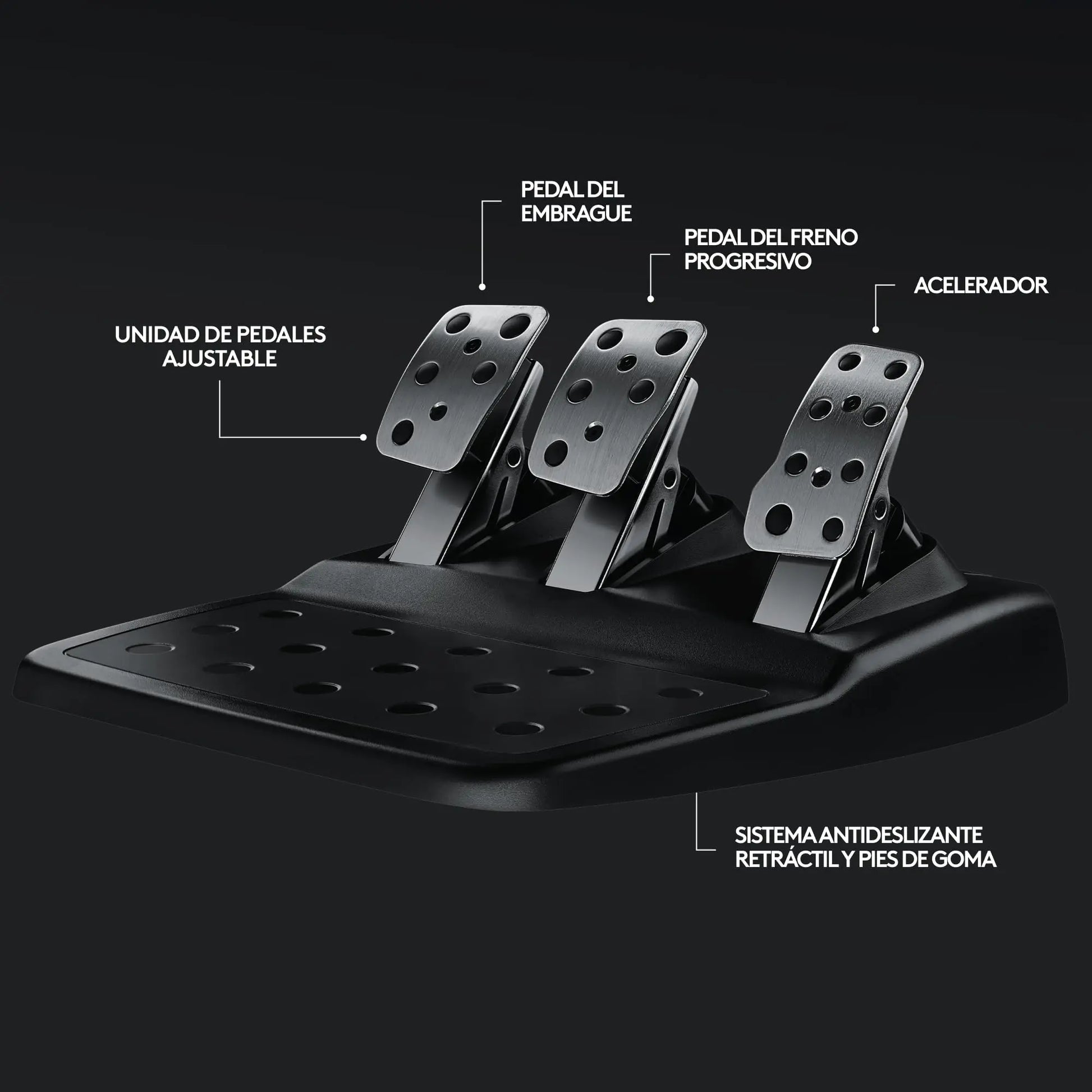 Logitech G29, Driving Force Volante de Carreras y Pedales, Force Feedback, Aluminio Anodizado, Palancas de Cambio, Enchufe Eu, Ps4/Ps3/Pc/Mac, USB 2.0/Alámbrico, PS4, PS3, Window 10.81, Windows 8, Windows 7, Mac OS 10.10+, Negro Logitech G