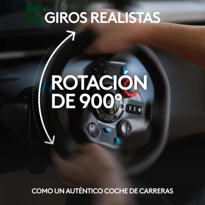 Logitech G29, Driving Force Volante de Carreras y Pedales, Force Feedback, Aluminio Anodizado, Palancas de Cambio, Enchufe Eu, Ps4/Ps3/Pc/Mac, USB 2.0/Alámbrico, PS4, PS3, Window 10.81, Windows 8, Windows 7, Mac OS 10.10+, Negro Logitech G