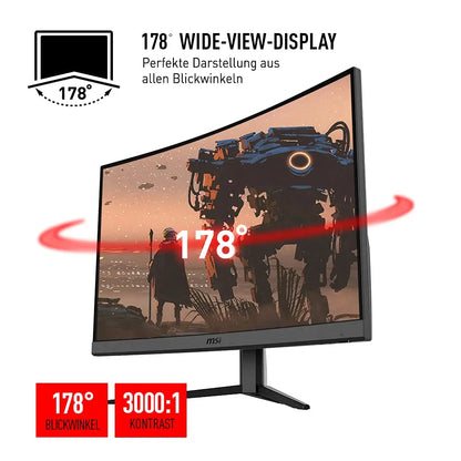 MSI Optix G27CQ4-006 - Monitor de Gaming, 27 Pulgadas, WQHD (2560 x 1440), Panel VA, 165 Hz, 1 ms, AMD FreeSync, HDMI, DP MSI