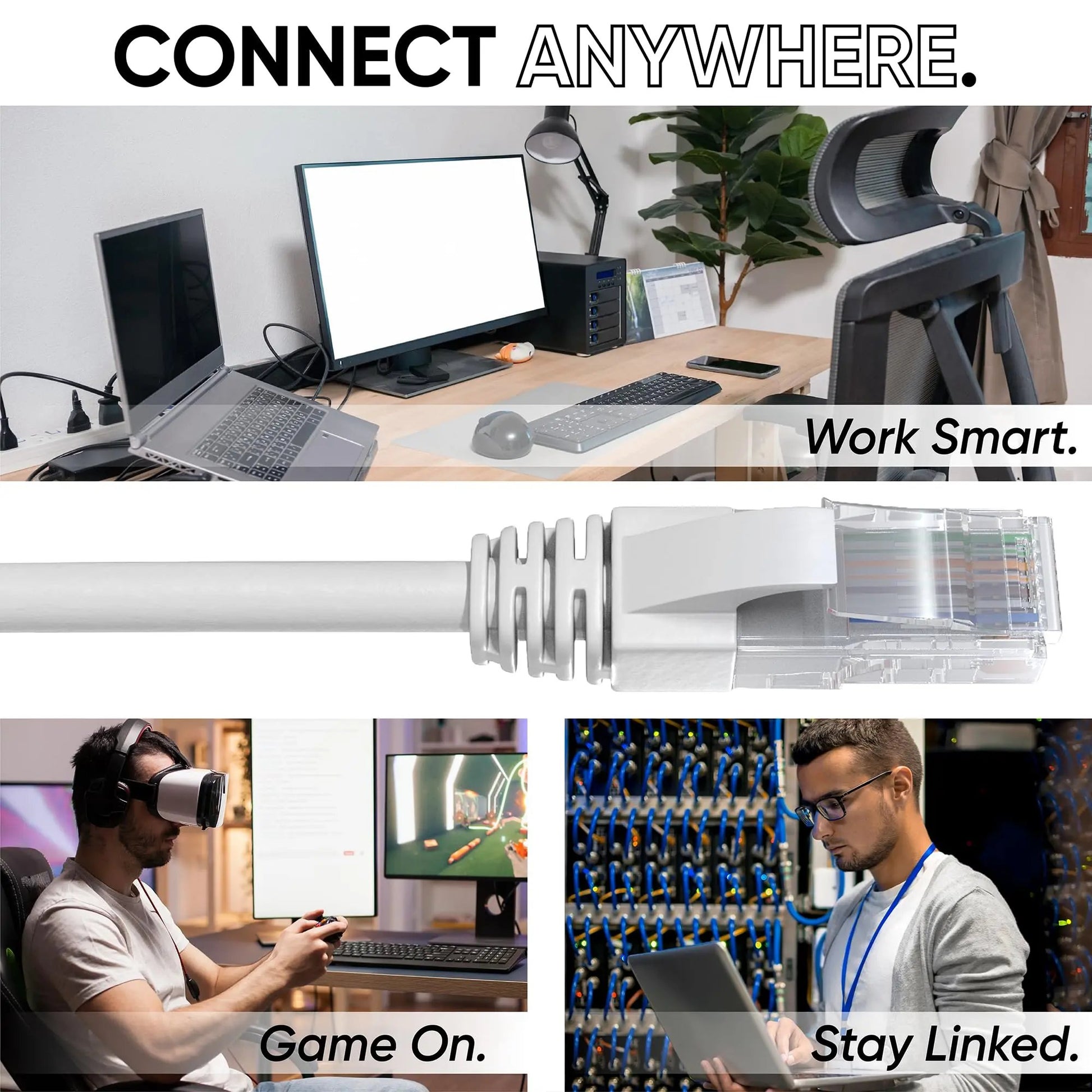 Mr. Tronic Granel Cable Ethernet Cat 6 De 100m, Bulk Cable de Red LAN Para Internet Rápida & Fiable - AWG24 Cat6 a Granel, 1 Gbps Internet 250 MHz UTP CCA (100 Metros, Gris) Mr. Tronic