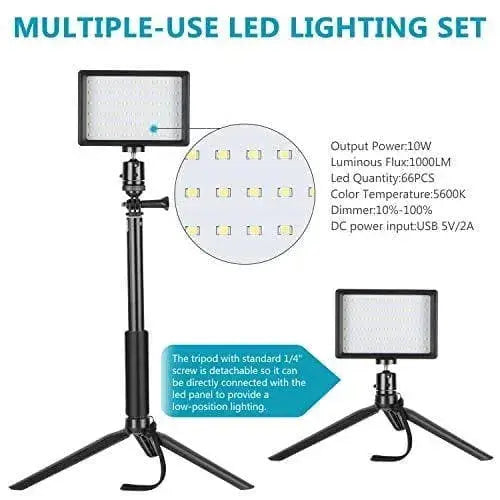 Neewer 2 X Luz de Vídeo LED USB de Regulables 5600K con Soporte de Trípode Profesional y Filtros de Color para Grabación Cámara NEEWER Cámara, Iluminación continua, NEEWER SacrificioShop sacrificioshop.com {{ shop.shopifyCountryName }} {{ shop.shopifyProvince }} B07T8FBZC2 44.49 Neewer 2 X Luz de Vídeo LED USB de Regulables 5600K con Soporte de Trípode Profesional y Filtros de Color para Grabación - Default Title