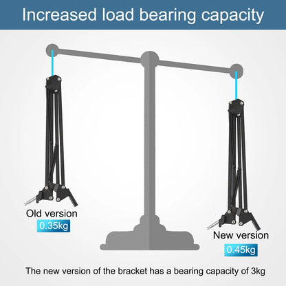 Soporte de Micrófono,Aokeo AK-35 Brazo de Micrófono ajustable negro Profesional para Micrófono de HyperX QuadCast,Blue Yeti,Blue Snowball,Etc Aokeo