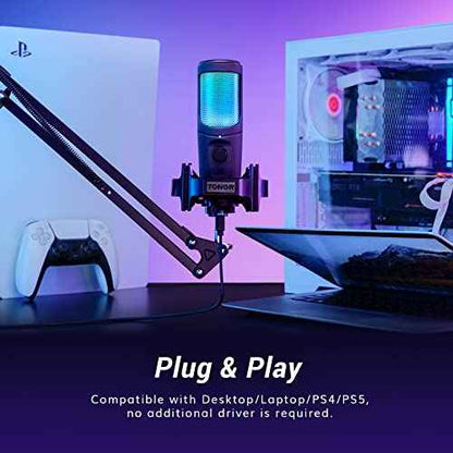 TONOR Micrófono USB RGB Gaming, para Streaming Micrófono de Condensador Cardioide con Brazo Soporte TC40 RGB Instrumentos musicales TONOR Instrumentos musicales, Micrófonos de condensador, TONOR SacrificioShop sacrificioshop.com {{ shop.shopifyCountryName }} {{ shop.shopifyProvince }} B0BBL47VR5 53.34 TONOR Micrófono USB RGB Gaming, para Streaming Micrófono de Condensador Cardioide con Brazo Soporte TC40 RGB - Default Title