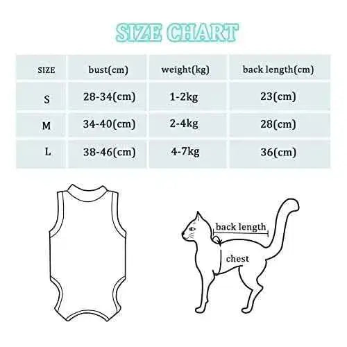 Traje de recuperación Profesional para Gatos, heridas Profesional para heridas, de recuperación quirúrgica Ropa Chaleco de pequeños Gatos Productos para animales AEITPET AEITPET, Collares y conos de recuperación, Productos para animales SacrificioShop sacrificioshop.com {{ shop.shopifyCountryName }} {{ shop.shopifyProvince }} B08DSR7BSR 10.99 Traje de recuperación Profesional para Gatos, heridas Profesional para heridas, de recuperación quirúrgica Ropa Chaleco de pequeños Gatos - Default Title