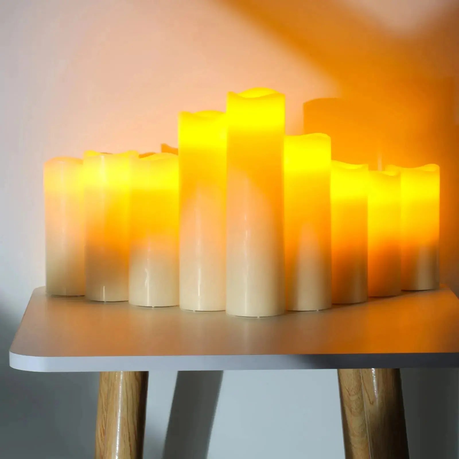 Velas LED de la batería, Juego de 9 - Columna de Cera verdadera Marfil con Control Remoto Temporizador. Casa Da by Casa, Da by, Velas eléctricas y LED SacrificioShop sacrificioshop.com {{ shop.shopifyCountryName }} {{ shop.shopifyProvince }} B07C3CKYWV 38.99 Velas LED de la batería, Juego de 9 - Columna de Cera verdadera Marfil con Control Remoto Temporizador. - Default Title