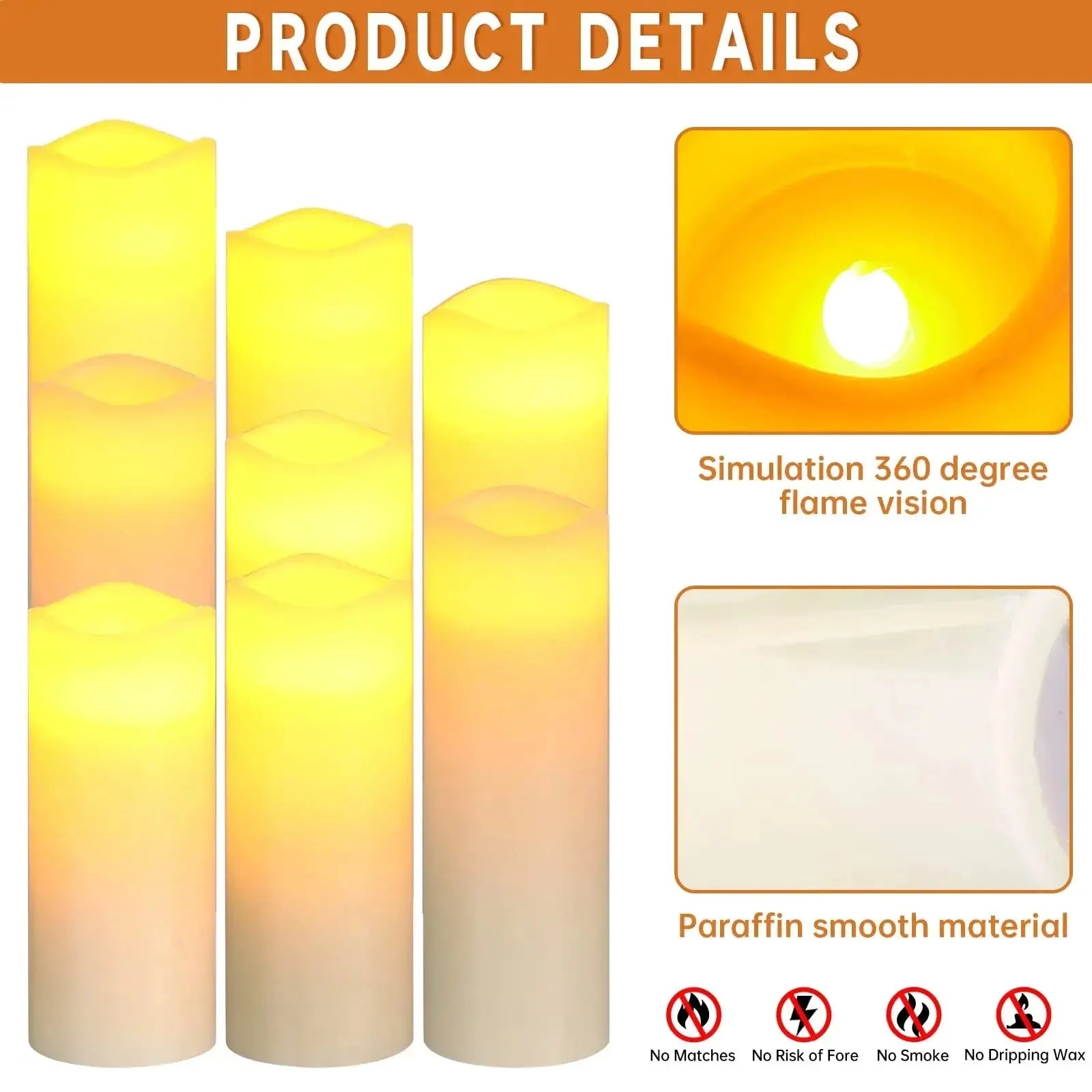 Velas LED de la batería, Juego de 9 - Columna de Cera verdadera Marfil con Control Remoto Temporizador. Casa Da by Casa, Da by, Velas eléctricas y LED SacrificioShop sacrificioshop.com {{ shop.shopifyCountryName }} {{ shop.shopifyProvince }} B07C3CKYWV 38.99 Velas LED de la batería, Juego de 9 - Columna de Cera verdadera Marfil con Control Remoto Temporizador. - Default Title