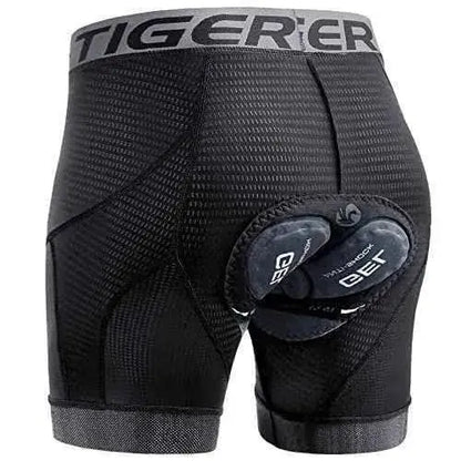 Ropa Interior de Bicicleta X-TIGER con 5D Gel Acolchado MTB