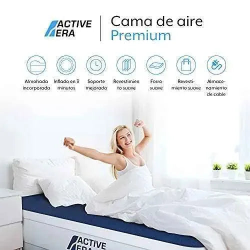 Active Era Colchón Hinchable Doble Lujo 203 x 152 x 56 cm. Con Bomba Eléctrica y Almohada Incorporada Muebles Active Era Active Era, Colchones de aire, Muebles SacrificioShop sacrificioshop.com {{ shop.shopifyCountryName }} {{ shop.shopifyProvince }} B07D3Z2HG6 109.99 Active Era Colchón Hinchable Doble Lujo 203 x 152 x 56 cm. Con Bomba Eléctrica y Almohada Incorporada - Default Title