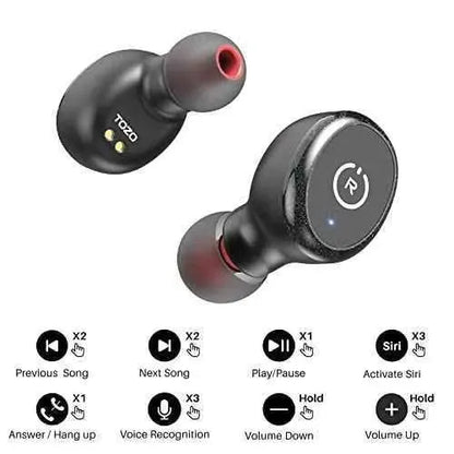 Auriculares Bluetooth IPX8 Impermeable Bluetooth 5.3 Inalámbricos con Estuche de Carga y micrófono Electrónica TOZO Auriculares, Electrónica, TOZO SacrificioShop sacrificioshop.com {{ shop.shopifyCountryName }} {{ shop.shopifyProvince }} B07J2Z5DBM 29.99 Auriculares Bluetooth IPX8 Impermeable Bluetooth 5.3 Inalámbricos con Estuche de Carga y micrófono - Default Title