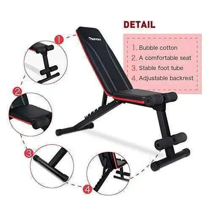 Banco de Pesas Musculación, Banco Abdominales Plegable 7 en 1, Banco Pesas Ajustable adecuado para el hogar y el gimnasio, Capacidad de peso 230KG Deportes PASYOU Bancos ajustables, Deportes, PASYOU SacrificioShop sacrificioshop.com {{ shop.shopifyCountryName }} {{ shop.shopifyProvince }} B07S7NRZL4 89.99 Banco de Pesas Musculación, Banco Abdominales Plegable 7 en 1, Banco Pesas Ajustable adecuado para el hogar y el gimnasio, Capacidad de peso 230KG - Default Title